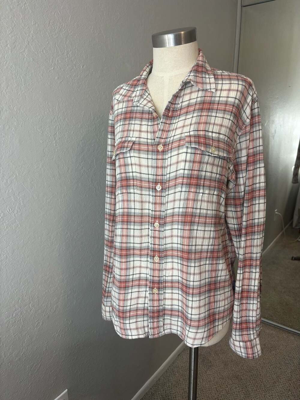 Patagonia Men's Lightweight A/C Plaid Organic Cotton Shirt Size M